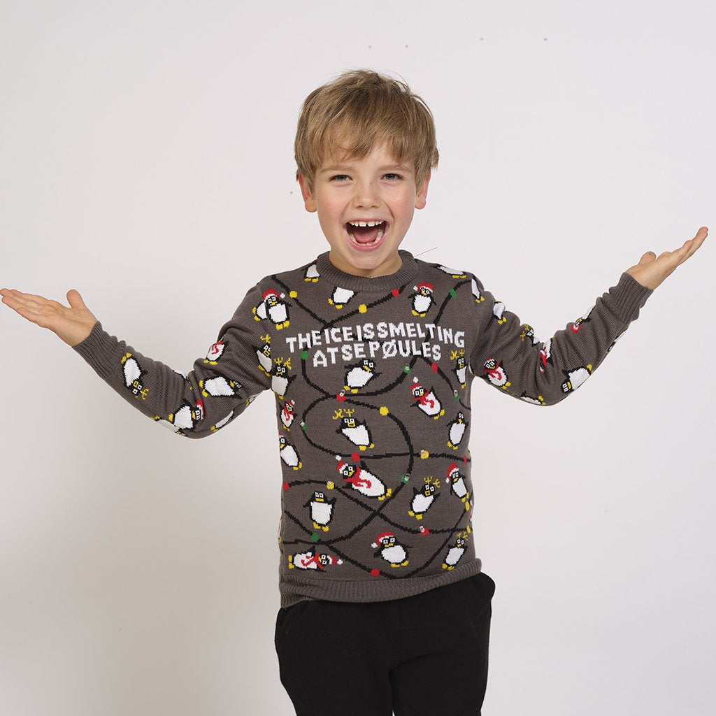 Penguin Christmas Sweater - Children